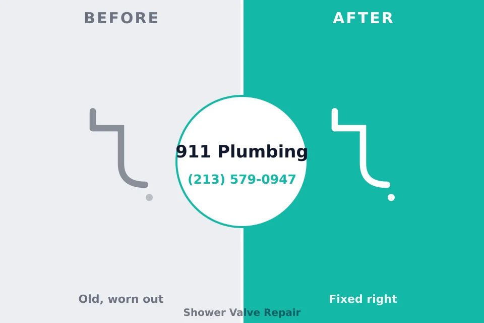 Before and after: plumbing company Freeland, MI